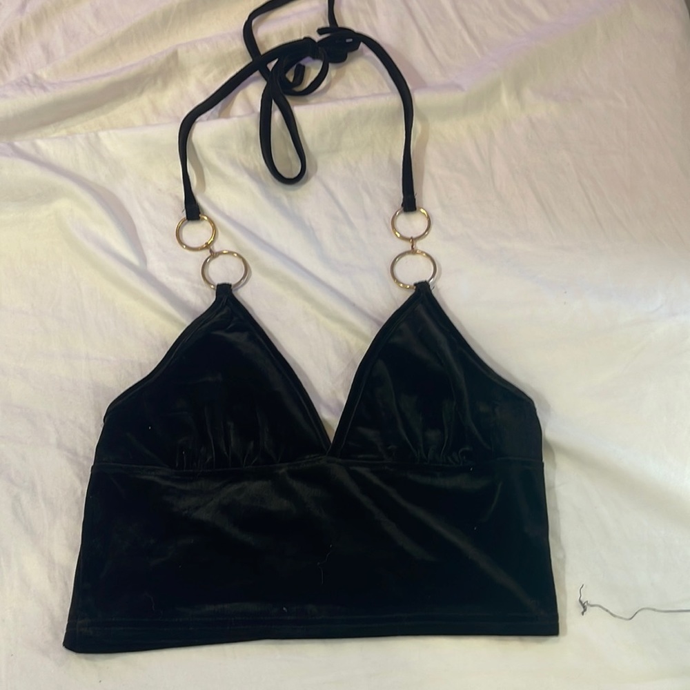 Cute Black Crop Top